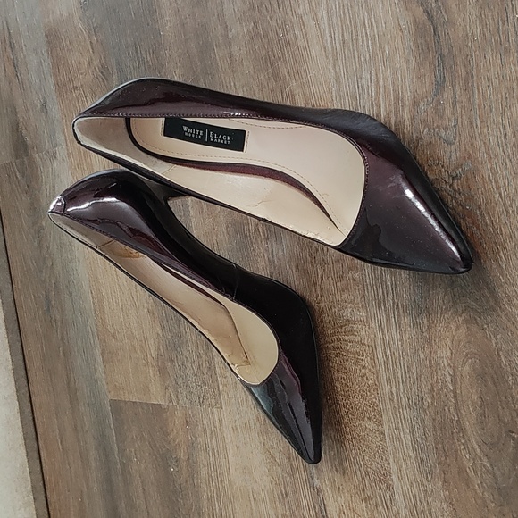 Maroon shiny heels - Picture 1 of 5